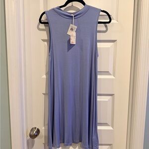 Living Doll Blue Sleeveless Midi Dress